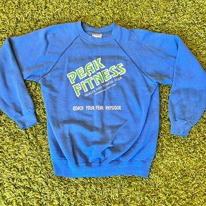 Vintage 80s Peak Fitness Crewneck Sweatshirt